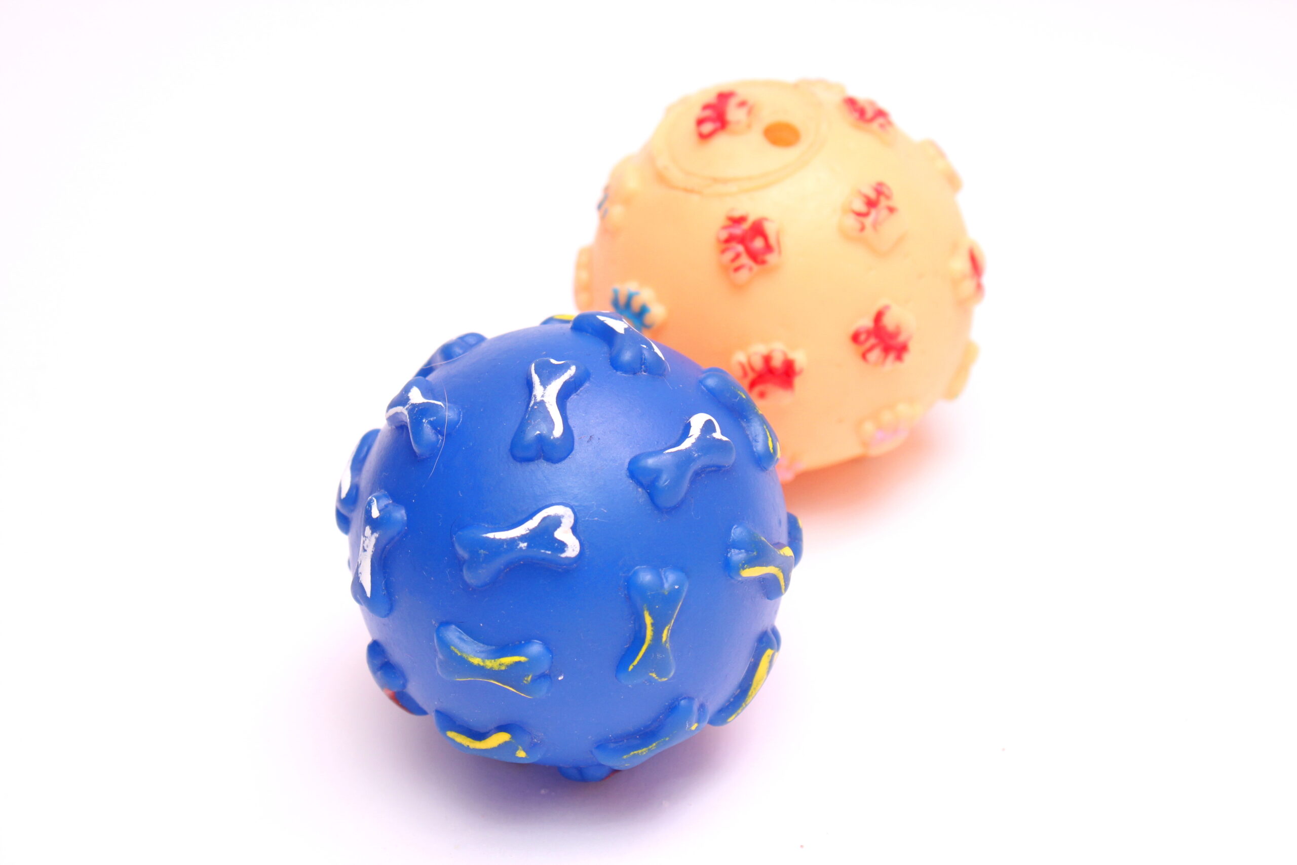 Materials on dog toys