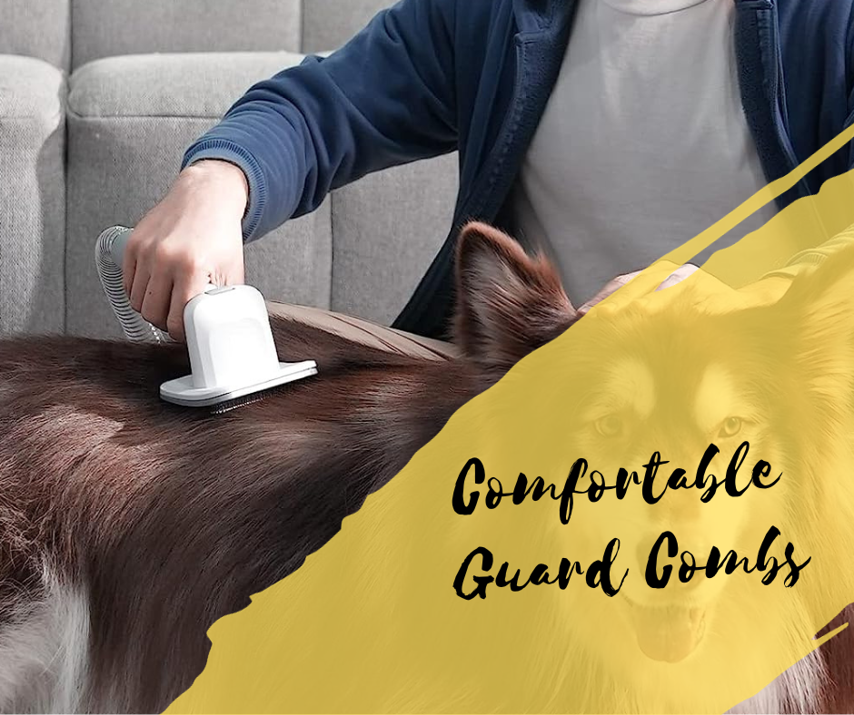 Comfortable Guard Combs, Homeika Dog Grooming Kit & Vacuum