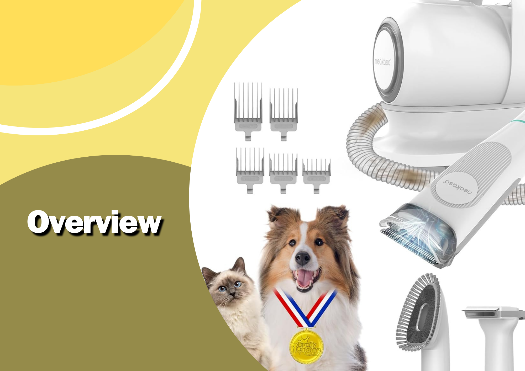 Overview of Neabot Neakasa P1 Pro Pet Grooming Kit & Vacuum