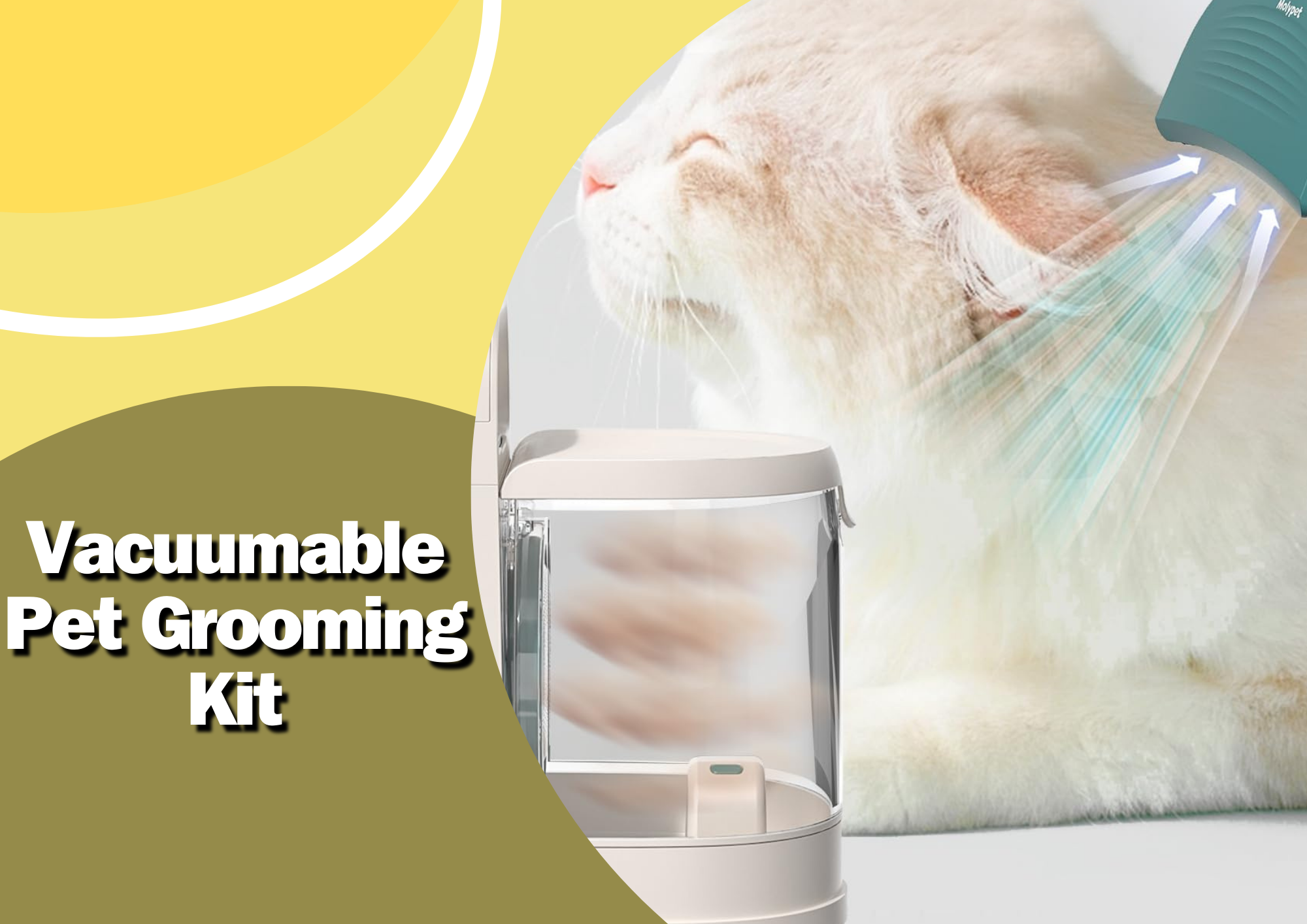 Vacuumable Pet Grooming Kit